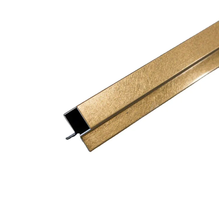 201 304 316 ss ceramic tile corner trim gold color stainless steel square metal edge trim