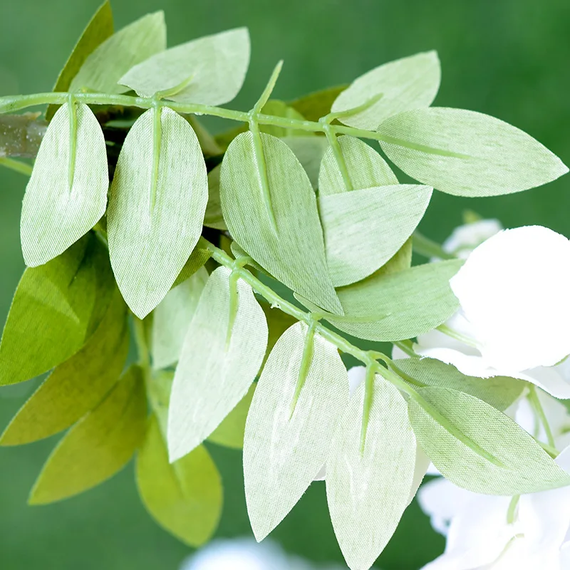 2022 Artificial Wisteria Blossom Vine Silk Flowers For Party Wedding Ceiling Decor Garland Arch Ivy Diy Party Decor