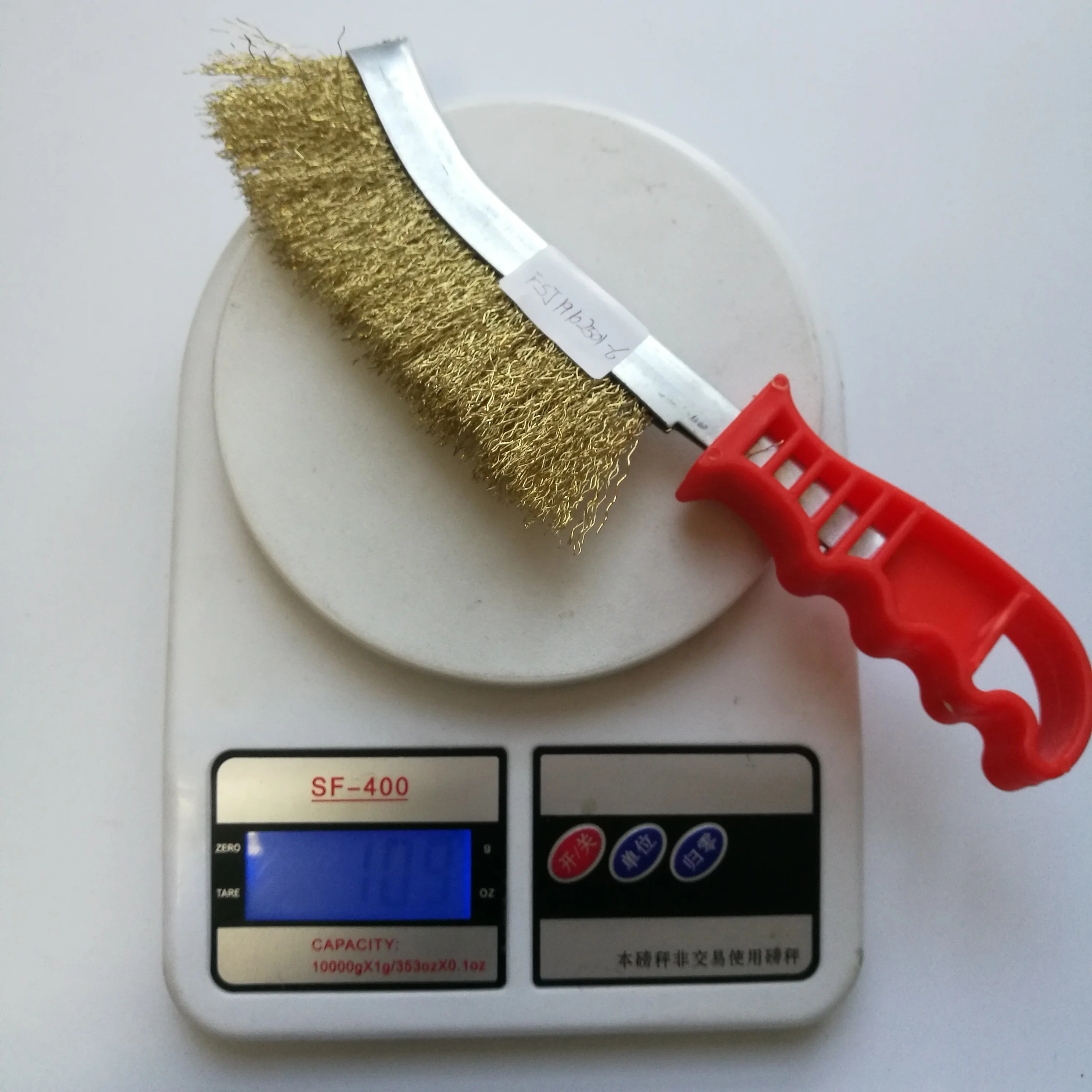 Cleaning Welding Slag and Rust Plastic Handle Knife-Shaped Industrial Steel Wire Scratch Brush
