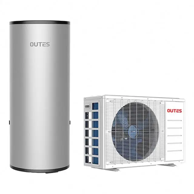 Split Type ASbC26R1L/300E Enamel Water Tank Aluminium Micro-Channel Air Source Heat Pump