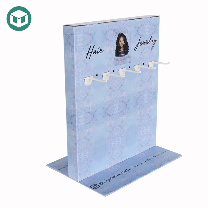 100% Recyclable Cardboard Bracelet Display Stand Recyclable Corrugated Board Cardboard Headband Display Racks Hot Sale