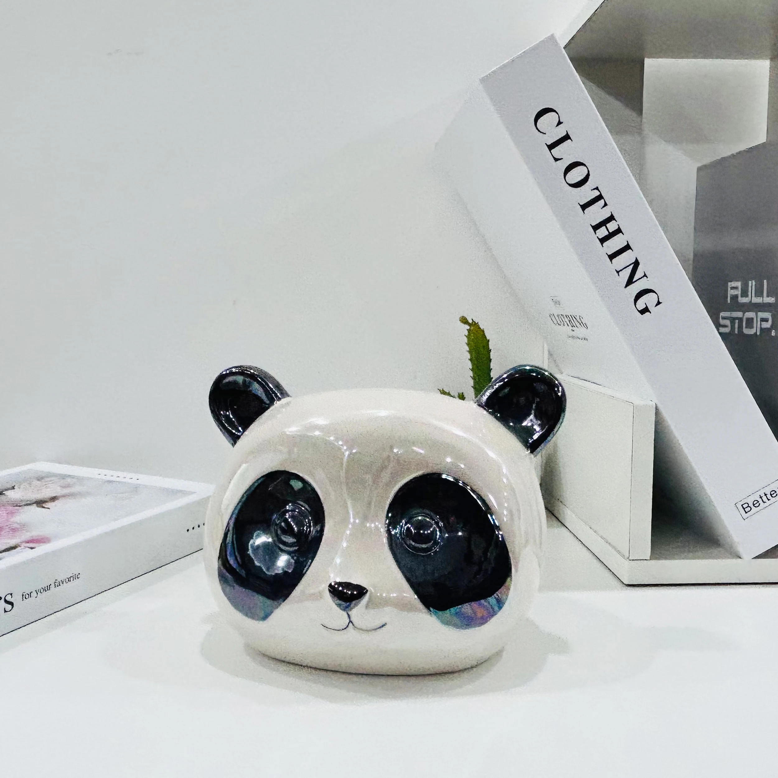 Горячая Распродажа, настраиваемое настольное украшение, керамическая копилка с животными, детские подарки, копилка с пандой