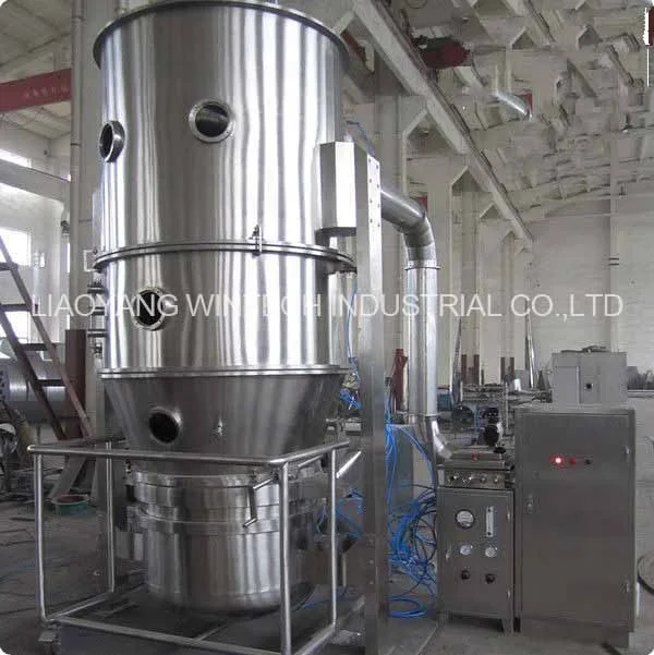 GMP Standard Stainless Steel Stainless Steel Amino Acid Powder Fluidized Bed Granulator Machine