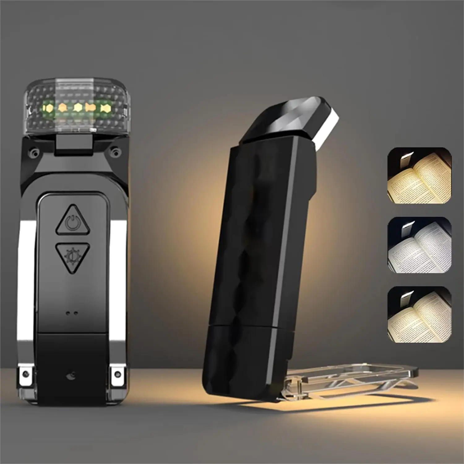 USB Rechargeable Book Reading Light Brightness Adjustable Led Clip on Book Light Eye Care Book Lamp for Kids Read Light