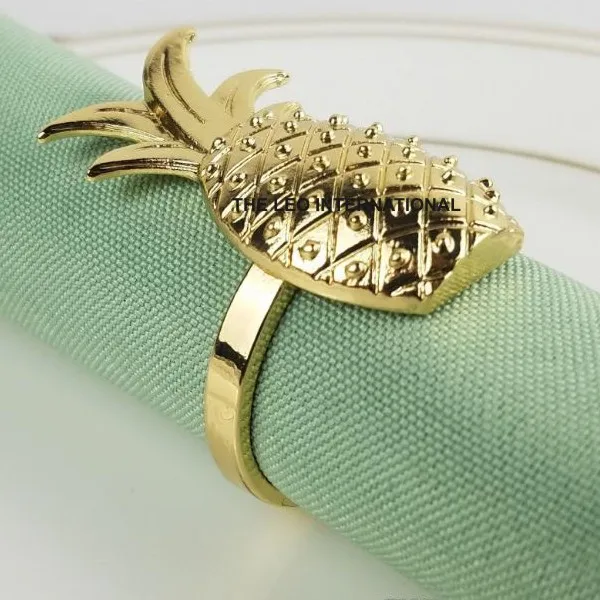 gold Lilly dinner napkin ring
