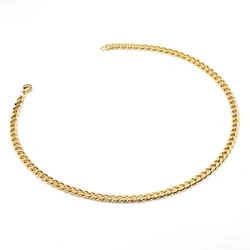 Wholesale Thicker Cuban Link Chain Gold Filled Plated Men Necklace Hip Pop Chain Jewelry