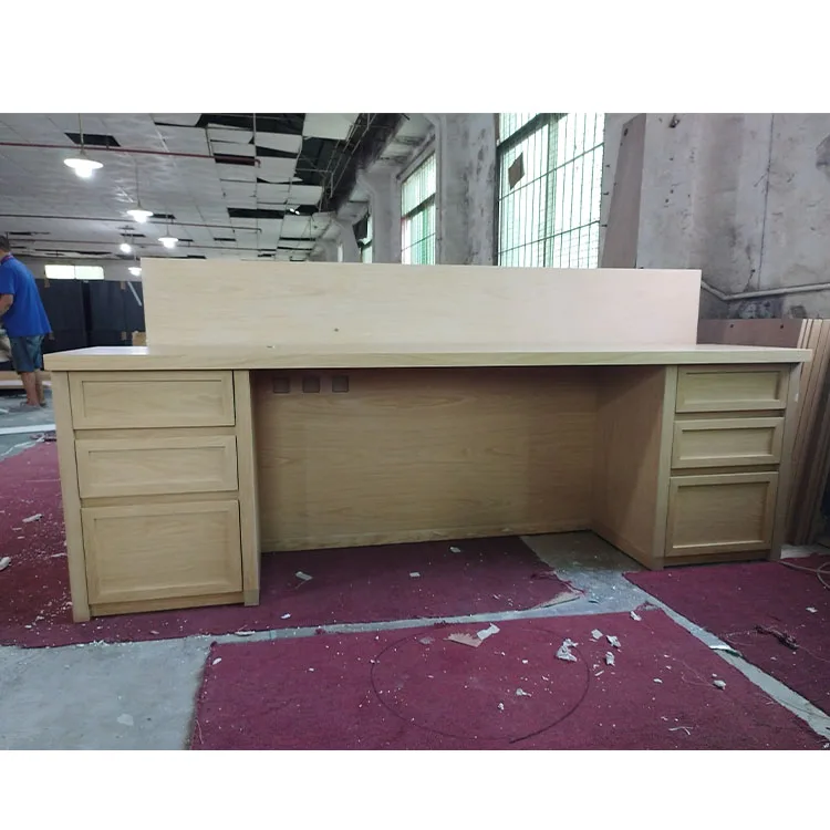 Industrial Modern Home Hotel Office Furniture Wooden Writing Study Desk Computer Laptop Office Table With Drawers