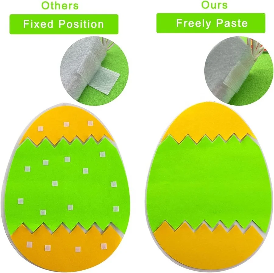 Easter Felt Crafts for Kids DIY with Easter Egg and Bunny Detachable Ornaments
