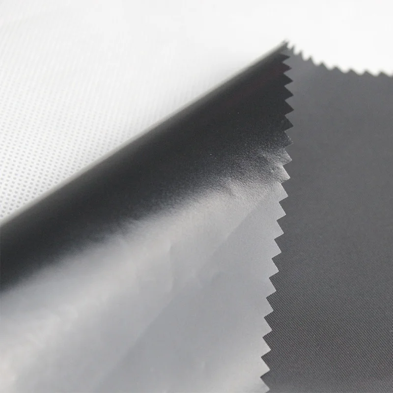 outdoor garment use Mirror calender 100% polyester waterproof  cire taffeta jacket down garment fabric