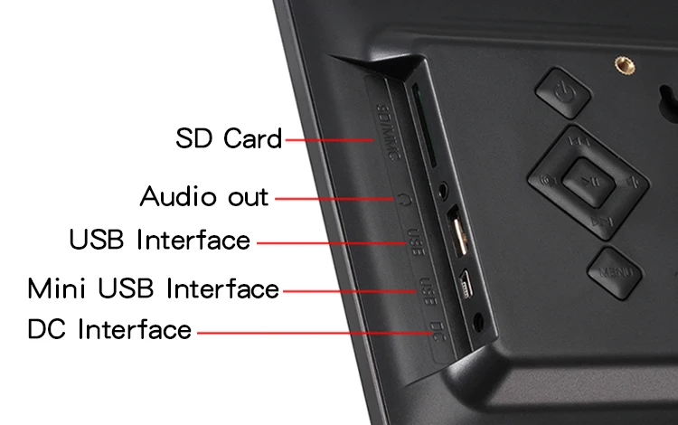2020 Горячая продажа 10 дюймов full hd 720p lcd Цифровая фоторамка Бесплатная mp4 загрузка цифровая с