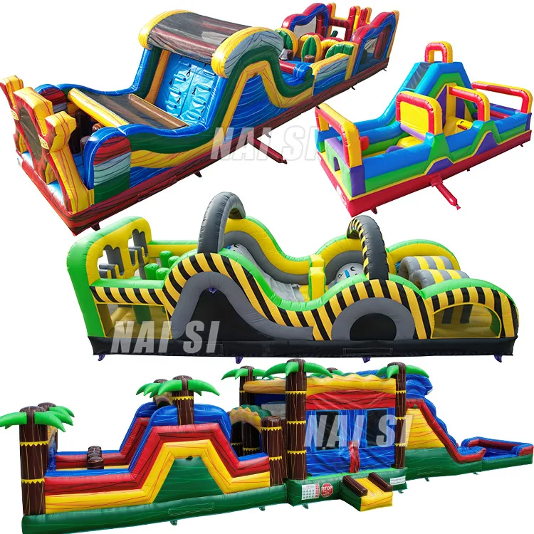 Outdoor Sports Theme Kids Inflatable Obstacle Bounce House Games For Sale