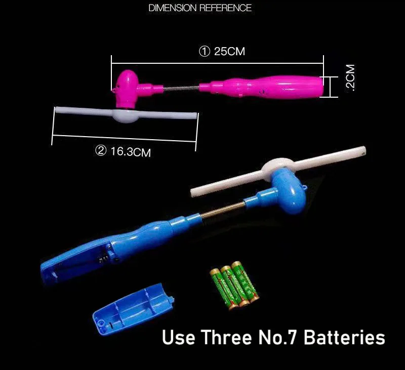 Nicro Glow In Dark Luminous Lightup Magic Wand Toy LED Windmill Toy Spinner Stick Fun Light Toys Ball Swivel Kids Party Favor