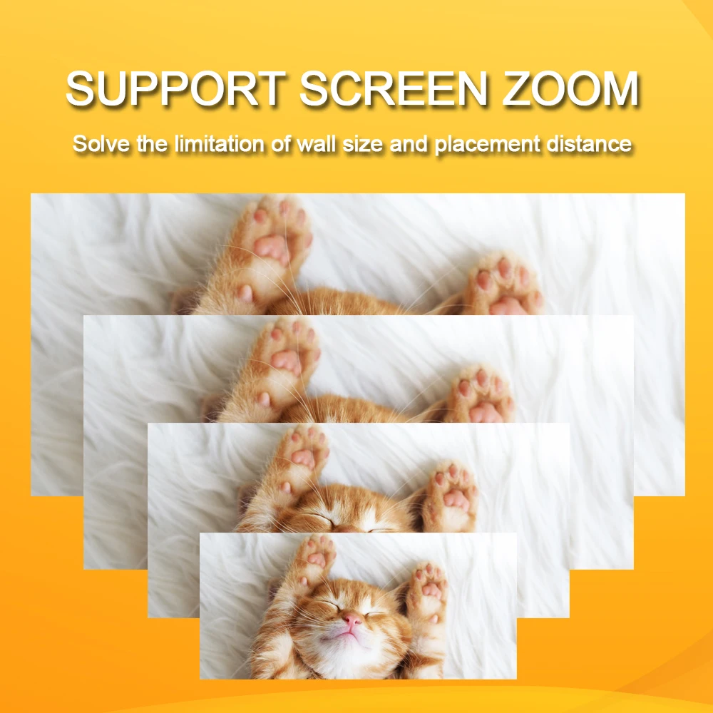 ZAOLIGHTEC Portable 5G WIFI Projector Mini Smart Support 1080P Full HD Movie S10 Projector LED Home Theater Projector