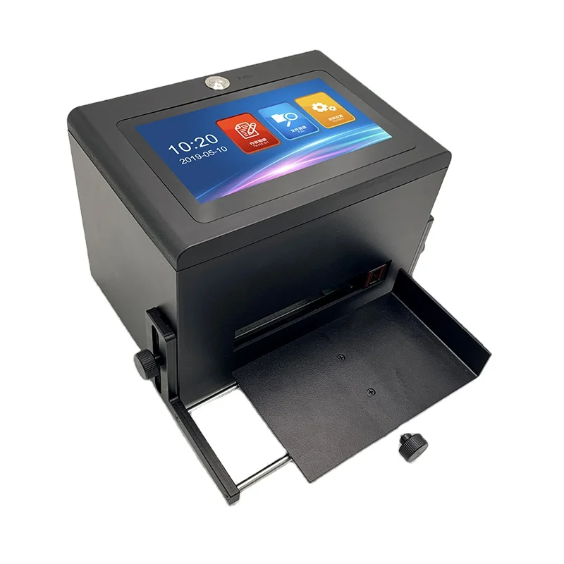 12.7mm High resolution Hit production packing date Valid  best taste period cosmetic lot code and date printer  machine for plas