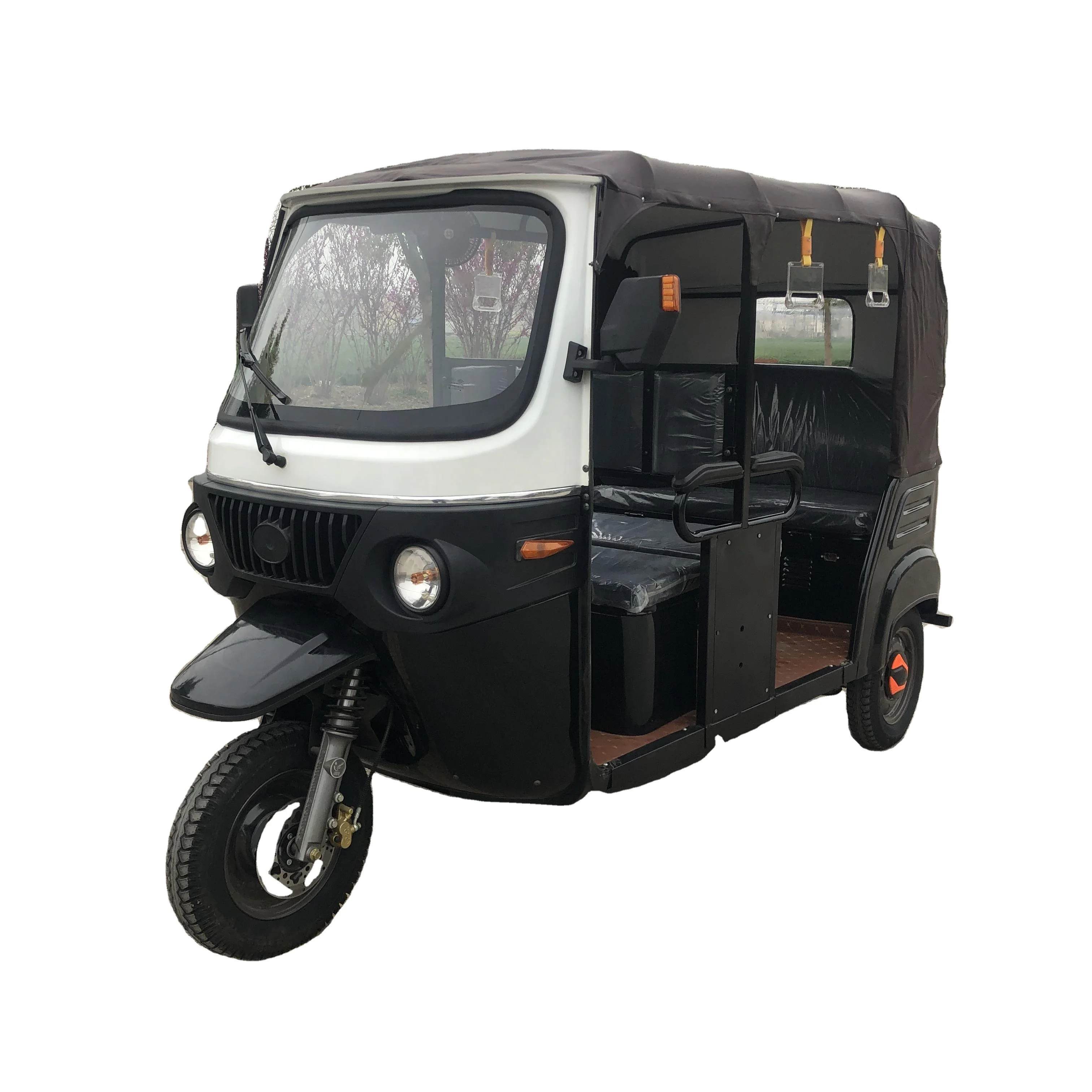3-колесный автомобильный рикша Bajaj бензиновый Электрический гибридный тук-тук с 6 пассажирами