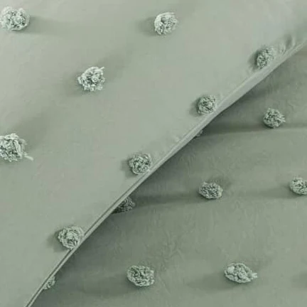 Стеганое одеяло с вышивкой в горошек комплект из 3 предметов стеганое постельное белье помпоном шт. стиле бохо жаккардовое легкое