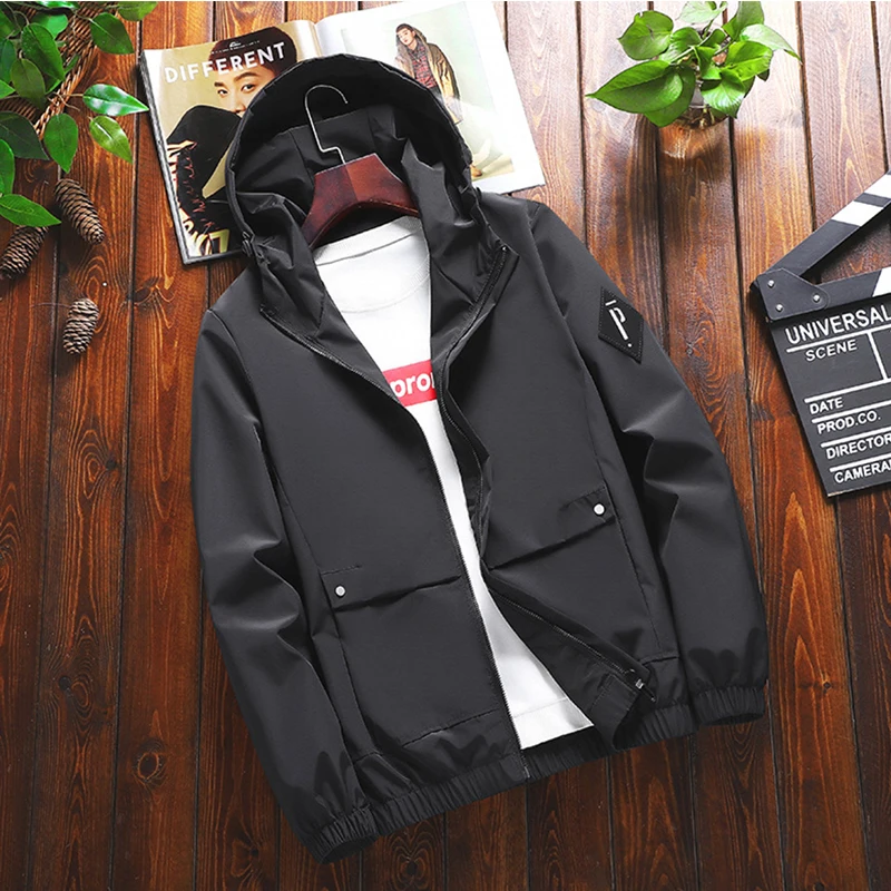 TONGYANG New Fashionable Zipper-Up 100% Polyester Fiber Surface Jacket For Man High Quality Basic Style Solid Color Jackets