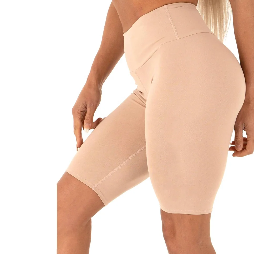 High Waisted Scrunch Butt Yoga Shorts Sexy Girls Wearing Push Up Biker Shorts Gym Active Wear