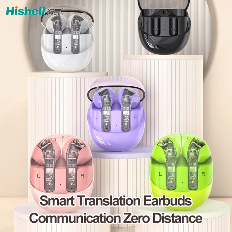 144 Languages Online Real Time Translation Earphone Wireless TWS Translator Earbuds