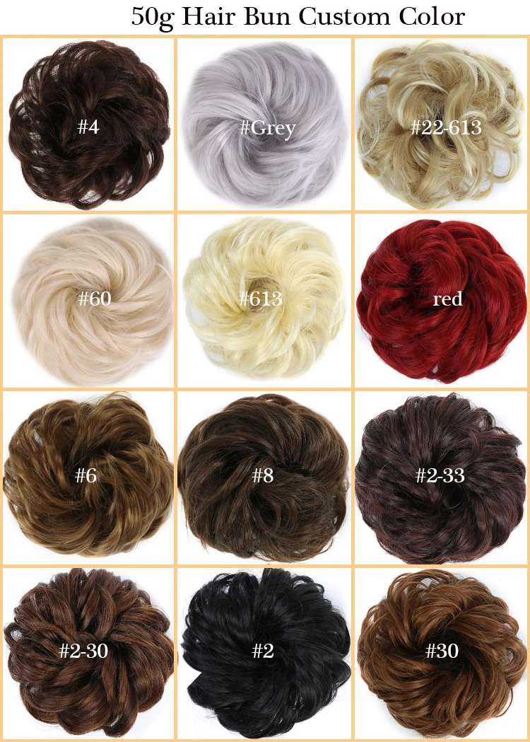 Synthetic Hair Chignon Donut Elastic Rope Rubber Band Hair Bun Pad Updos Messy Hairstyle Dropshipping Supplier