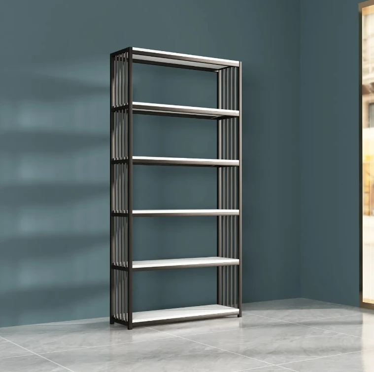 Best Selling Book Display Racks Stainless Steel Bookshelf Living Room Shelves Gold Bookcase