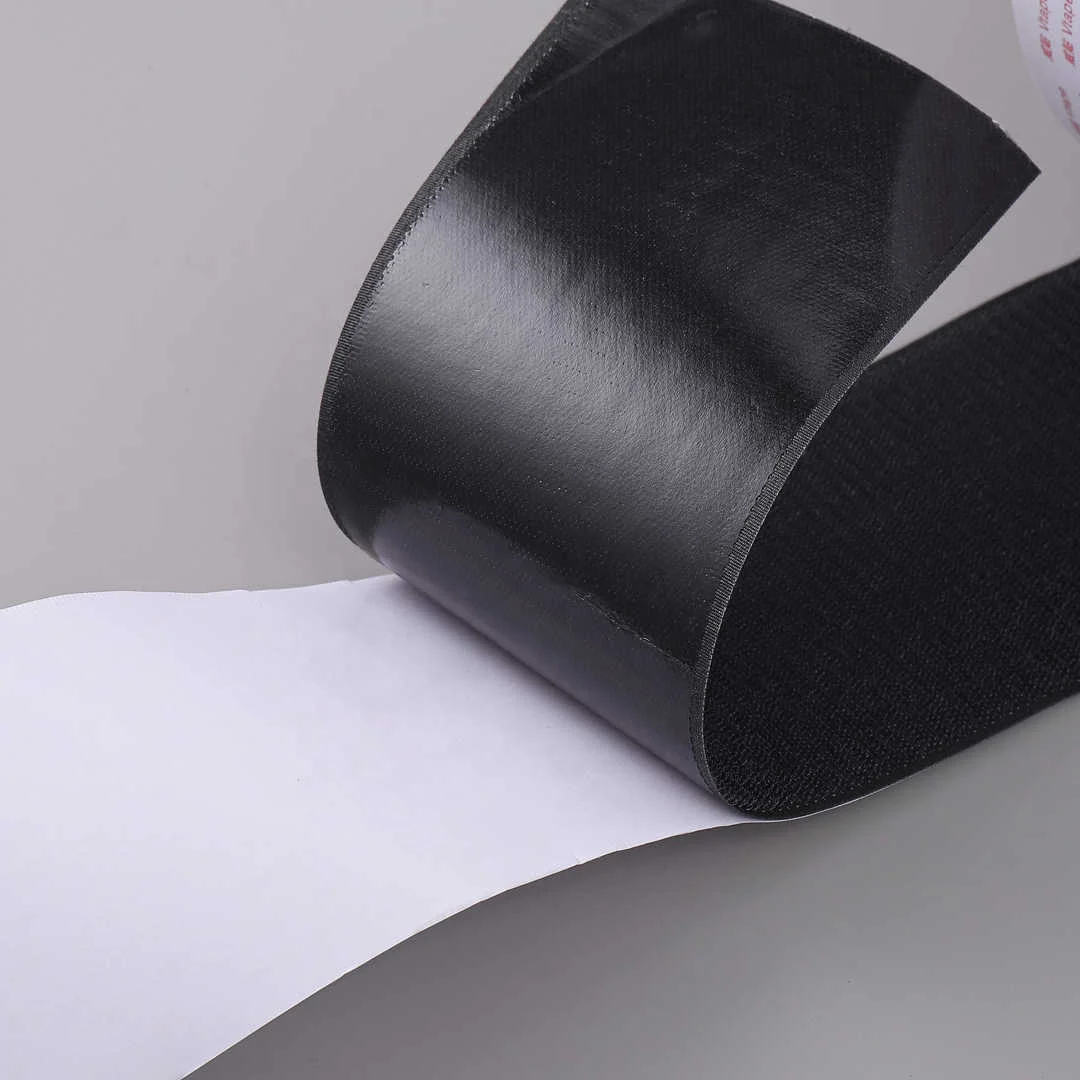 Double side Mult-size Polyester Nylon Strong Sticky  Easy Home DIY Velcroes Sustainable Self-adhesive Hook and Loop Tape Roll