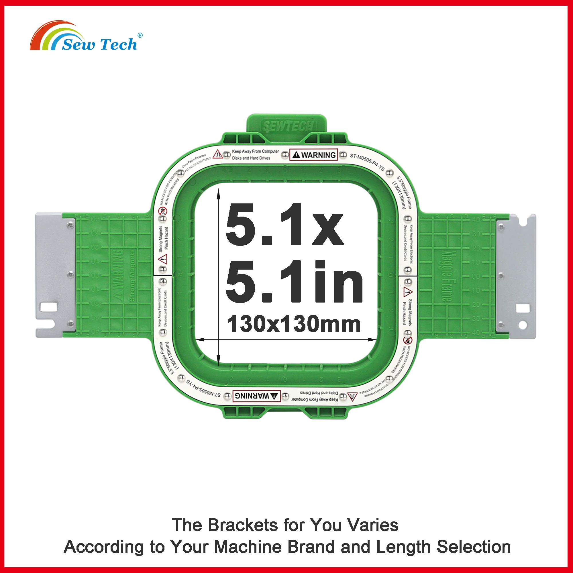 Hot Sale Strong Magnetic Embroidery Hoops Mighty Hoop Magnetic Embroidery Frame for SWF KX-UK1508-45 Embroidery Machine