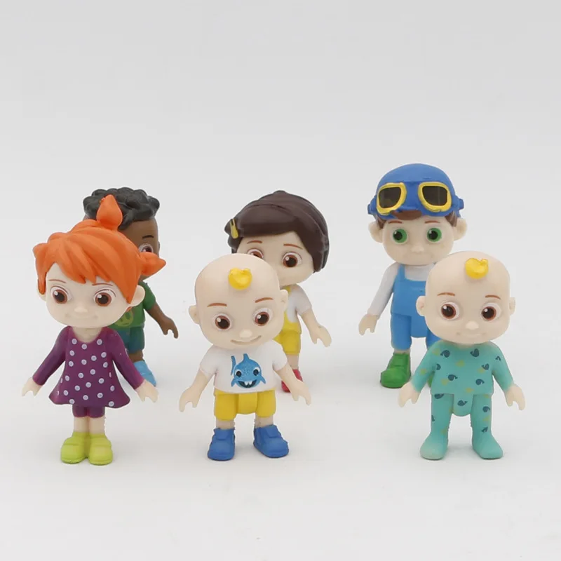  Лидер продаж семейная кукла Cocomelon Friends 6 шт./компл. фигурка cocomelon игрушечные персонажи фигурки