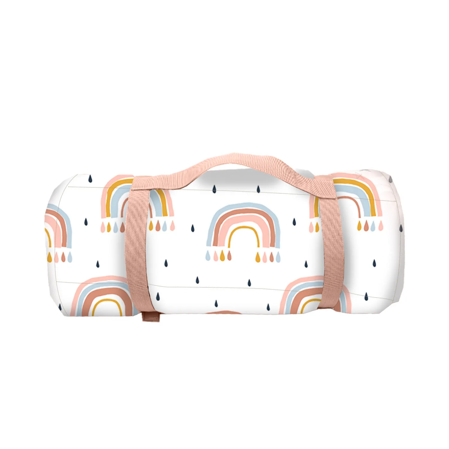 Preschool Custom Printing Kids Toddler Nap Mat Rolled Up Portable Rolled Weighted Nap Blankets For Toddlers Sleeping Nap Mat