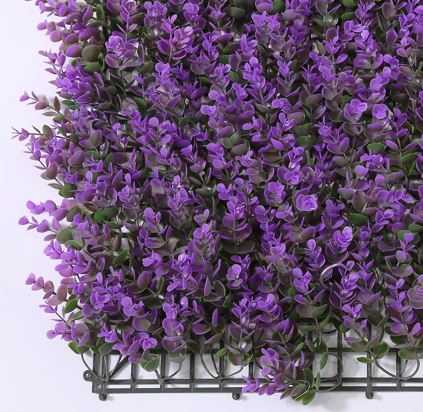 Outdoor Artificial Grass Wall Backdrop Panel Plastic Artificial Foliage Wall Green Wall for Garden or Lawn Artificial Flower