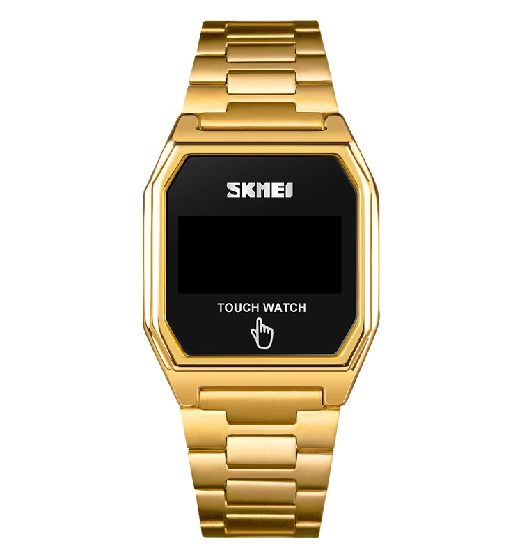  Skmei 1679 оптовая продажа новый дизайн сенсорный экран унисекс светодиодные цифровые часы квадратный браслет из нержавеющей стали мужские
