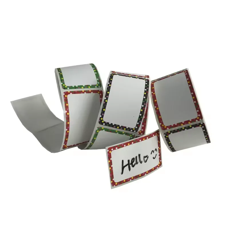 Custom Self Adhesive Writable Stationery Name Tag Sticker For School Weekly Planner