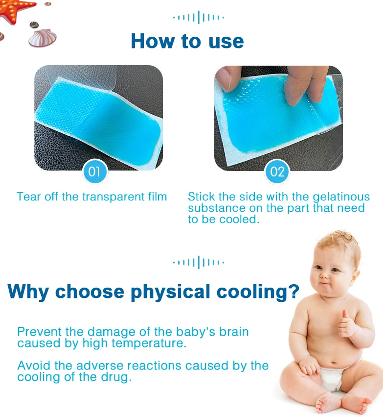 Top Selling Products Cold Compress Fever Cooling Patch Long-lasting Cooling Pad for Medical Devices