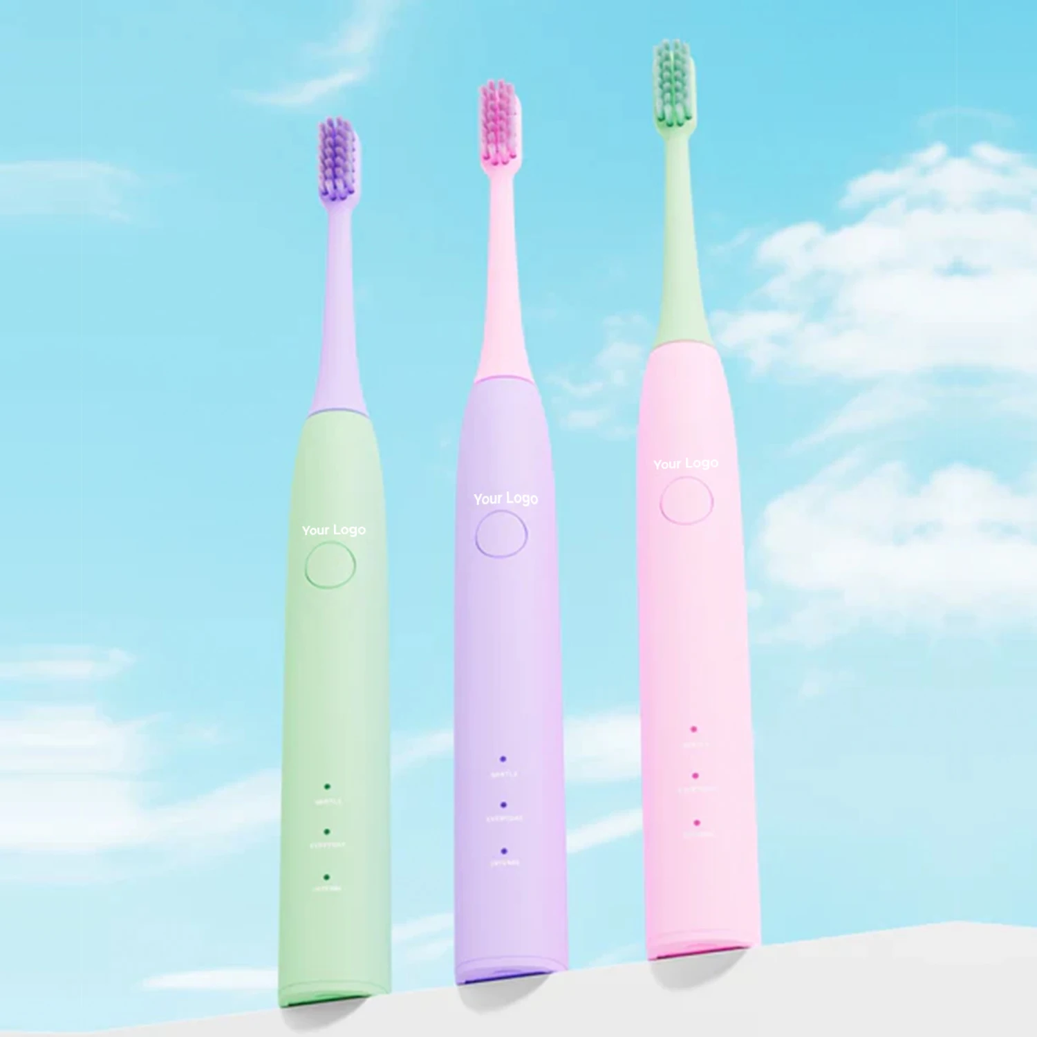 Wholesale Factory Customized  Rechargeable  Electric Toothbrush With 3 Brushing Modes