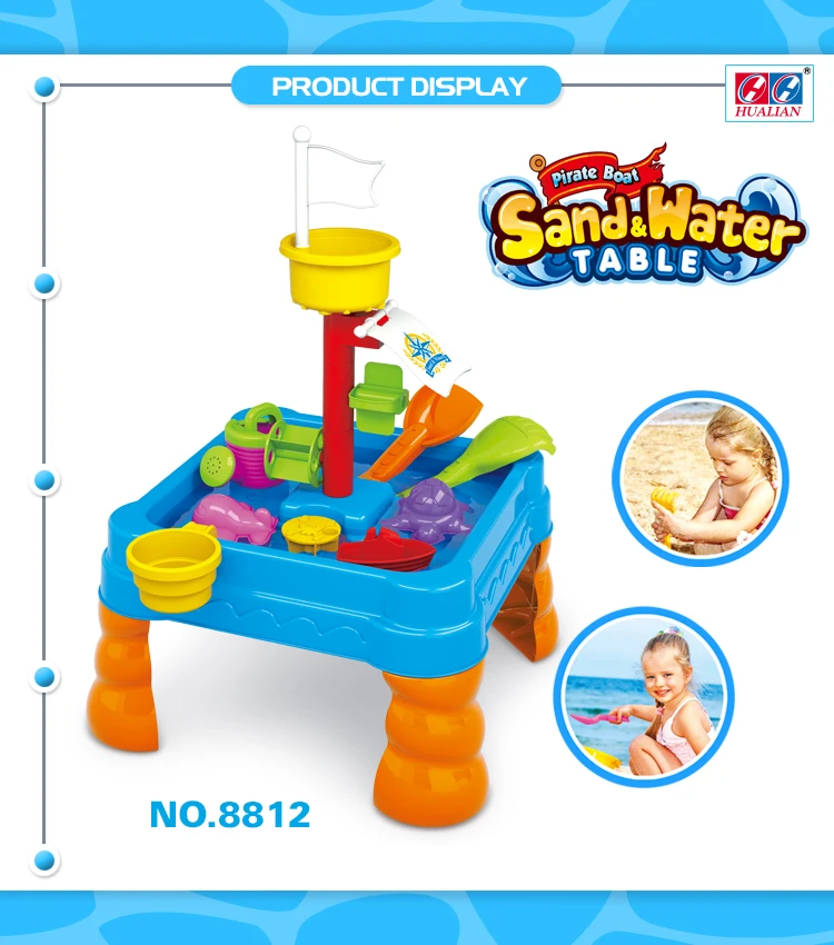 summer beach toy plastic kids playing water sand beach table for kids 3+