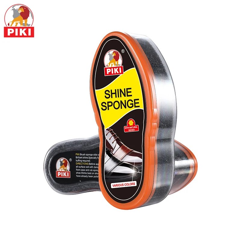 Customized professional hotel high brightness neutral shoe shine wax sponge leather shoe shine sponge