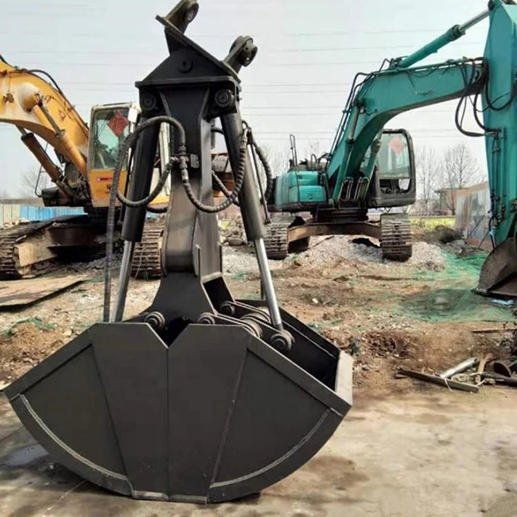 Clam shell grab shell bucket for excavators and loaders for sale