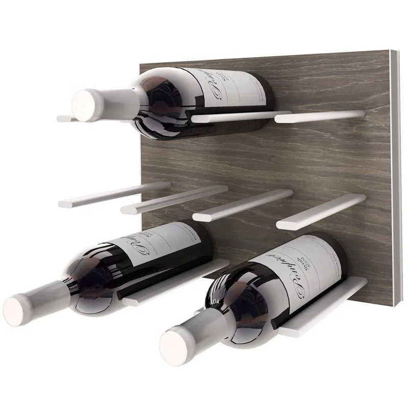 Customize Silver Gold Color Single Bottle Aluminum Wine Pegs Wall In Stock Wine Rack