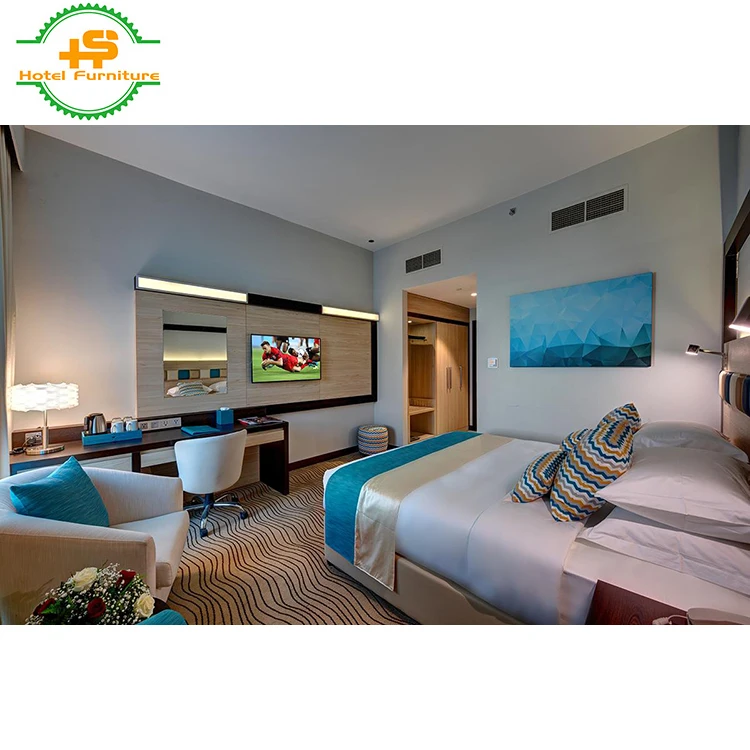 China OEM full hand made new designer hotel bedroom furniture sets (HS-N386)