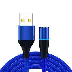 Manufacturer Fast Charger LED Side light for Micro for Type-c for Phone 3 in 1 Magnetic Data USB Cable