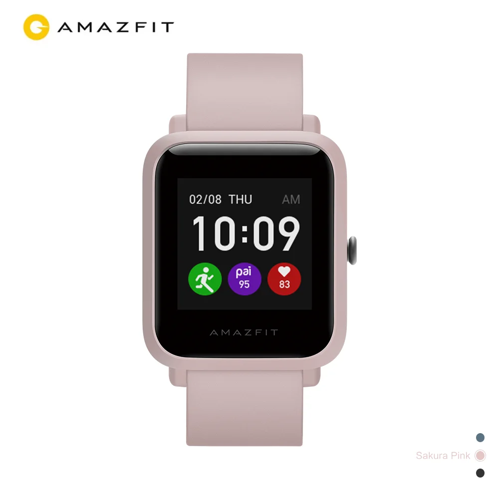 В наличии 2020 глобальных Amazfit Bip S lite Smartwatch 5ATM управление музыкой беспроводной смарт-часы для iOS и Android телефон