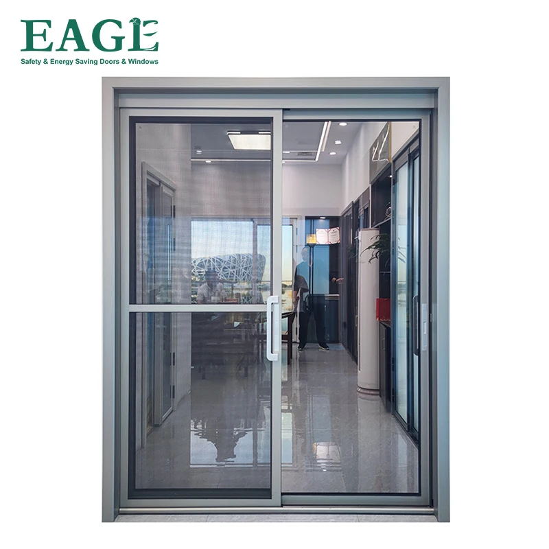 Aluminium Slide And Swing Pt Door custom Pt/pd Double Glass Doors