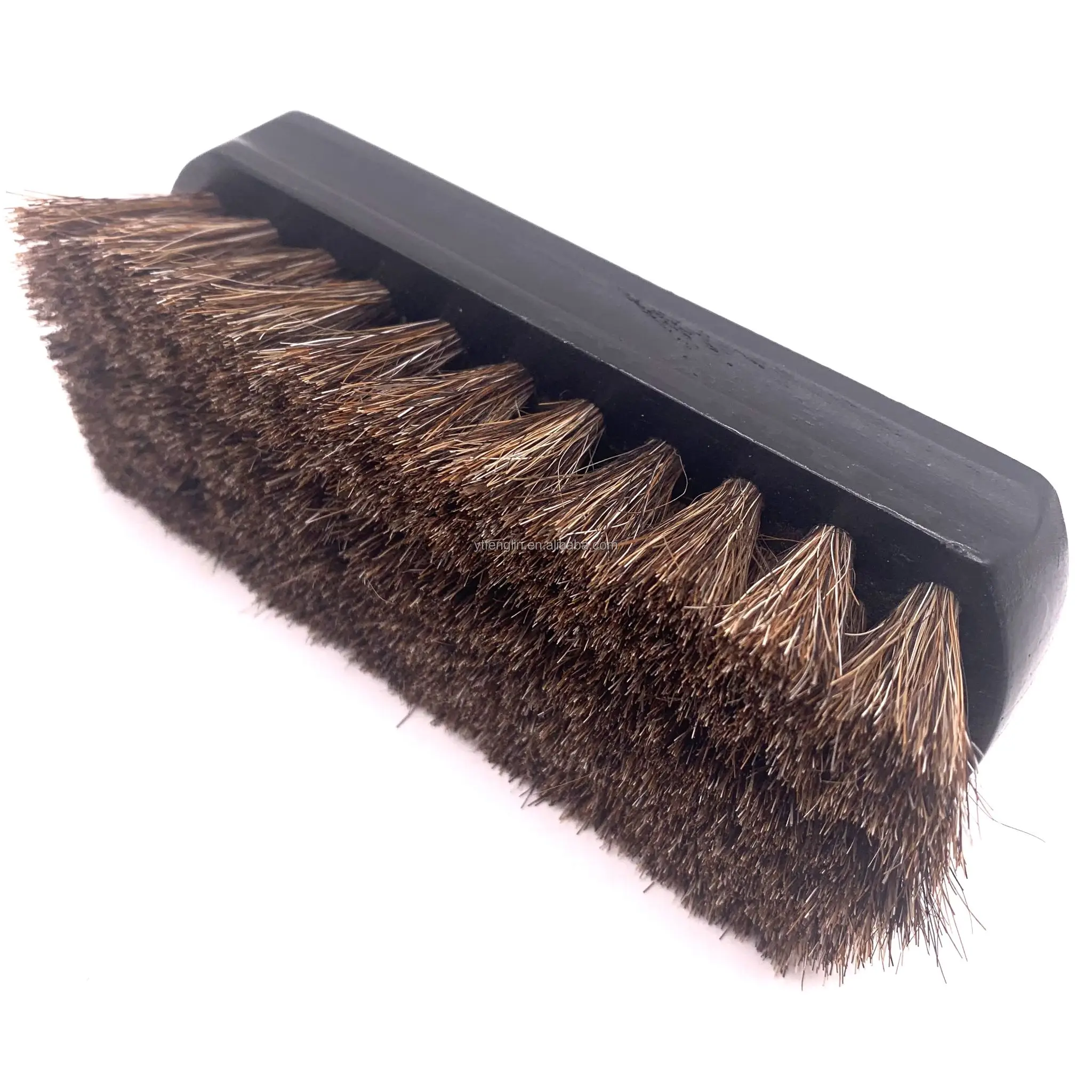 Factory wholesale Horse hair brush high quality wooden handle horsehair brush cleaning polishing shoe brush