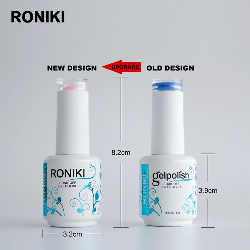 RONIKI Free Sample Private Label Wholesale Nails Polish Colour Uv Gel Nail Polish LED Lamp 30s Uvlamp 2mins 20 Per Color Pcs