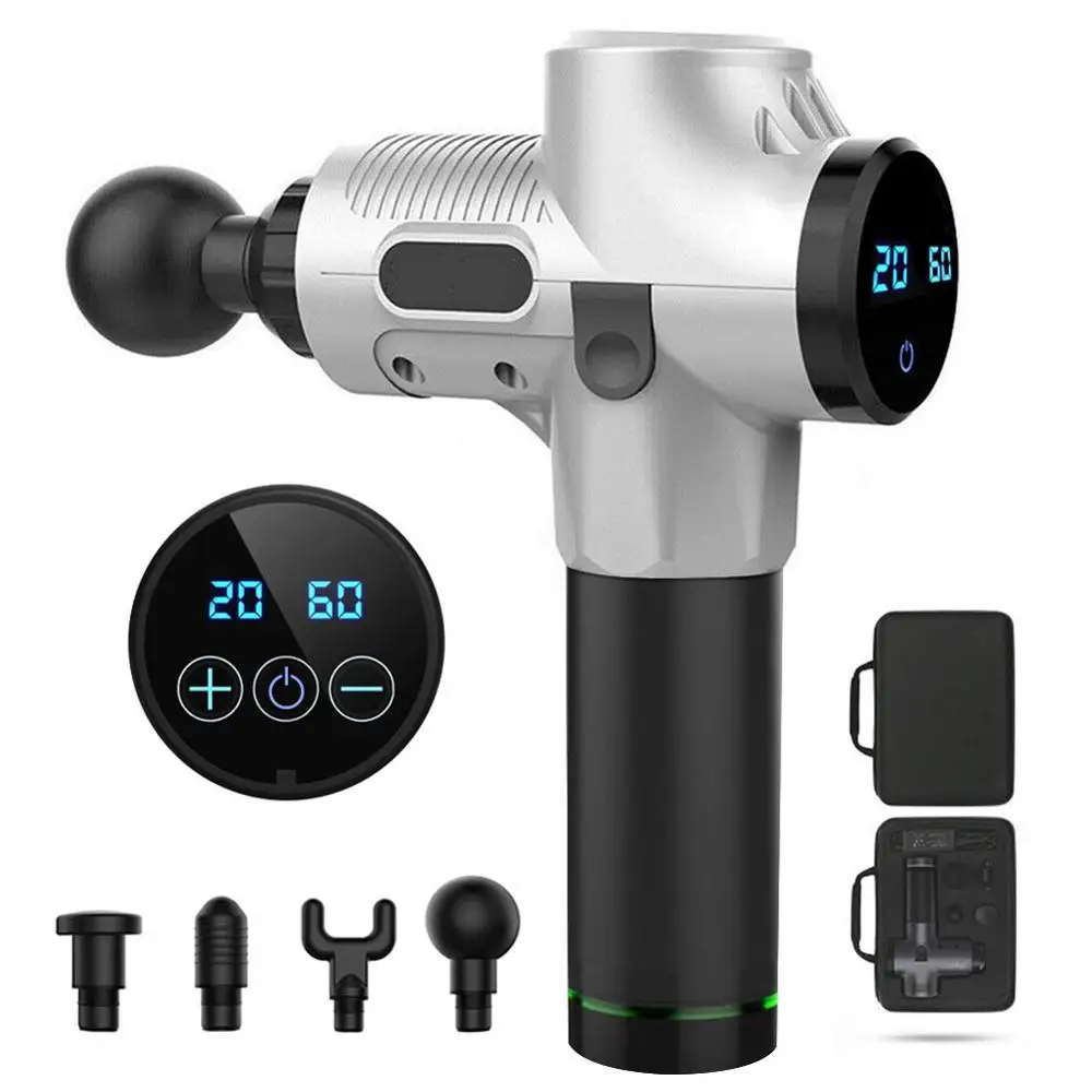 Профессиональная электрическая вибрация тела, перкуссионный массажный пистолет для глубоких мышечных тканей/пистолет-массажер, Беспроводной oem