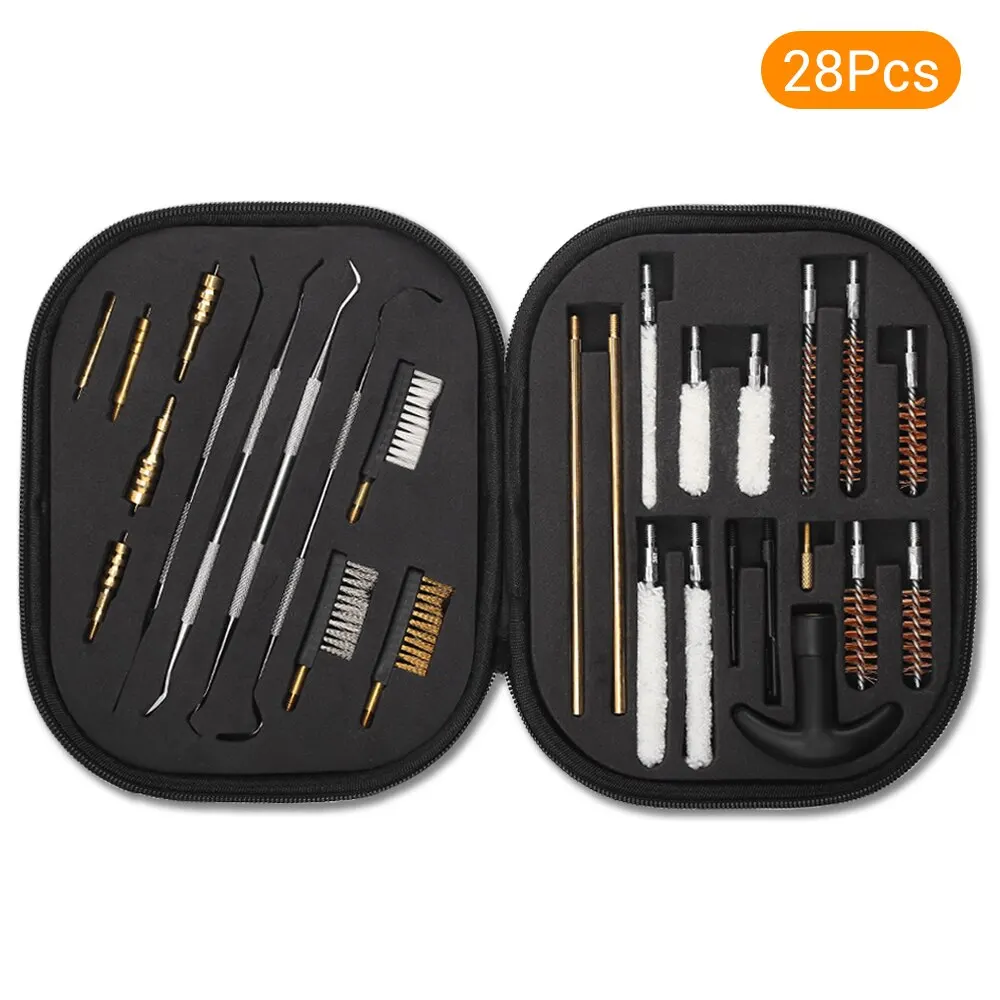 .22.30.243.280.40.45.357/9mm/.380 Multi-Cal Bore Brushes Brass Jag gun Cleaning Kit