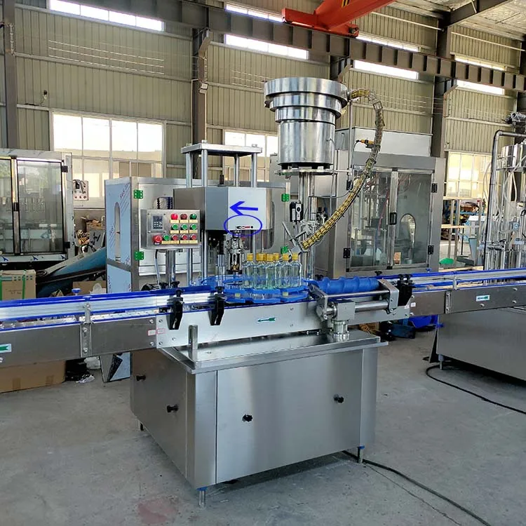 Factory Supply Automatic Small Scale Whiskey Bottling And Capping Equipment