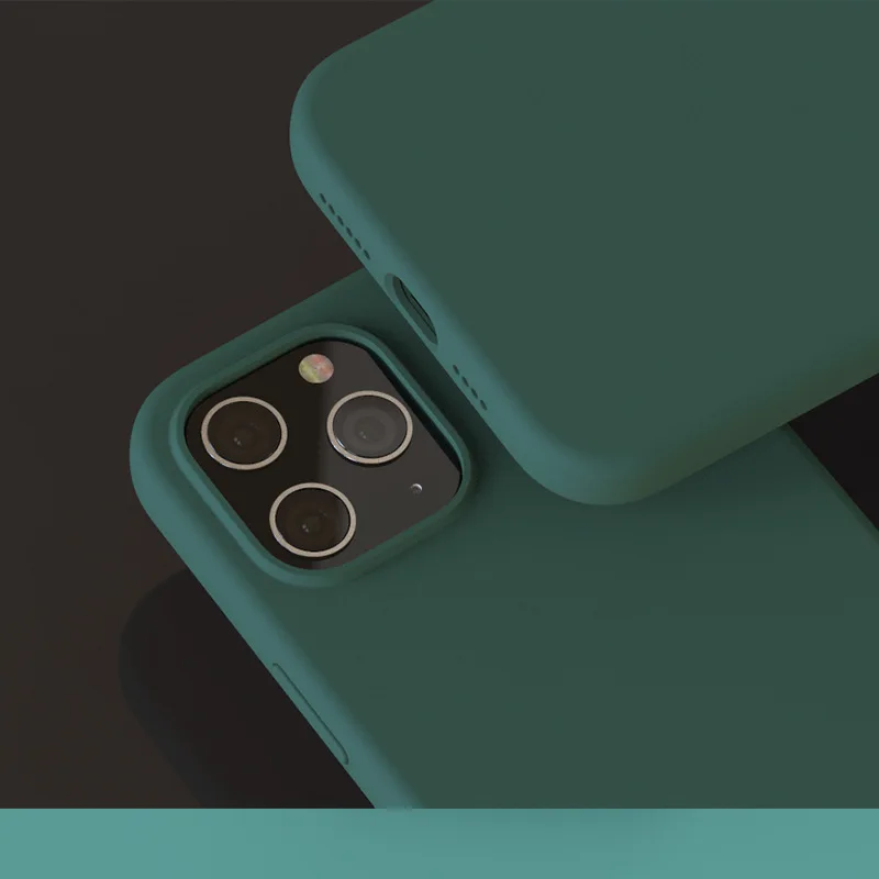 Wholesale soft touch cell phone cover liquid silicone case for iPhone x