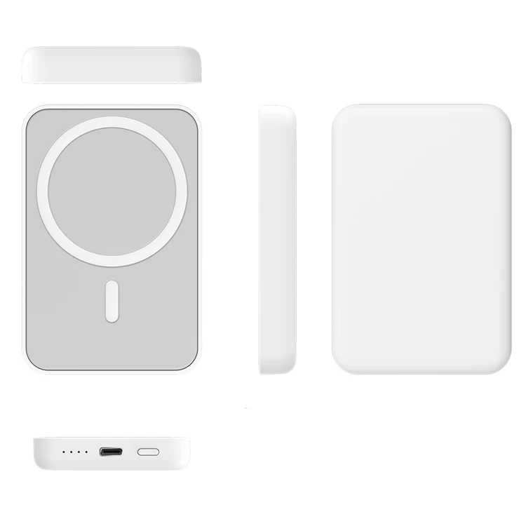 5000mAh mini magsafing portable slim magnetic wireless power bank for iphone