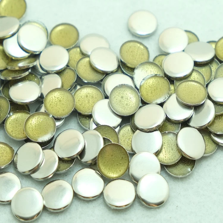 Hot Selling Garment Nailheads Copper Studs Hot Fix Round Convex Dome Bronze Iron On Rhinestuds
